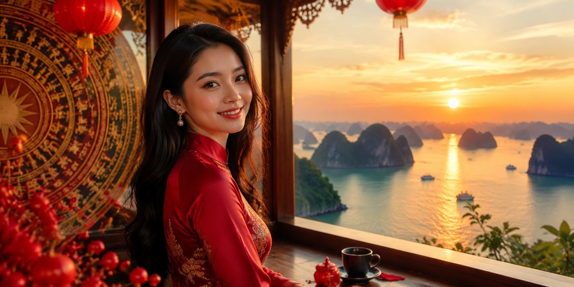 Người chơi thư giãn xem vịnh Hạ Long và tham gia cá cược trực tuyến qua điện thoại